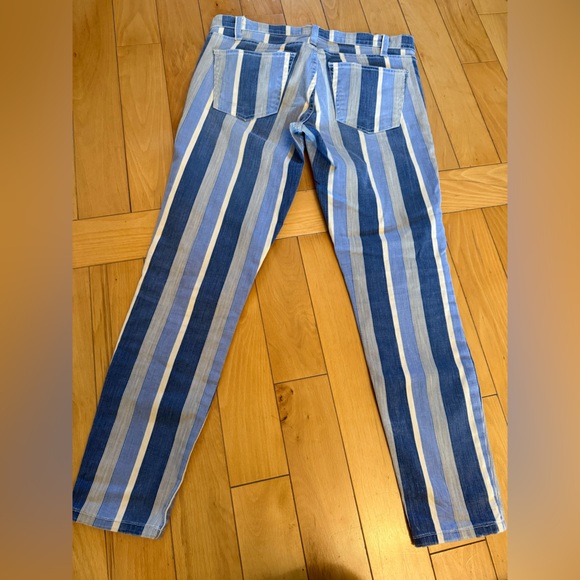 🌈CURRENT/ELLIOTT | Stiletto Moonbeam Stripe Jeans - Picture 3 of 4